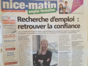 Virginie Robin, Coach en image, Psychologue du travail. Icone-egoArticle Nice Matin131-5-2013